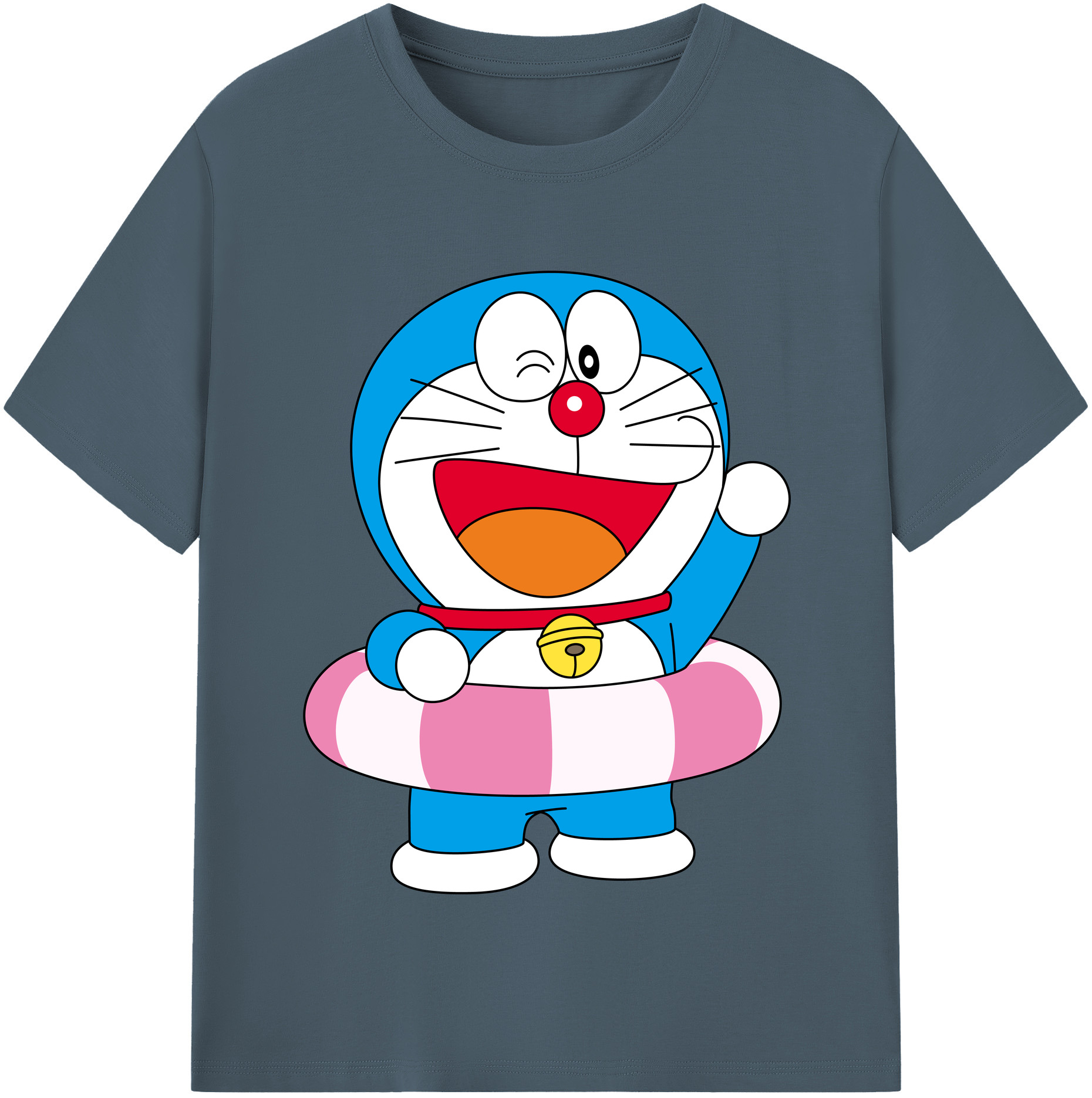 （画像用） ドラえもん Doraemon 綿100％半袖Tシャツ（フロントプリント）